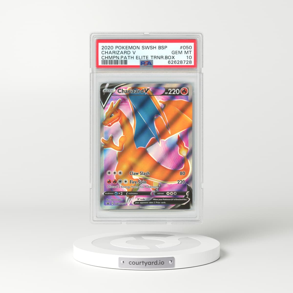 2020 Sword & Shield Promos #50 Charizard V - Full Art Holo (PSA 10 GEM MINT)