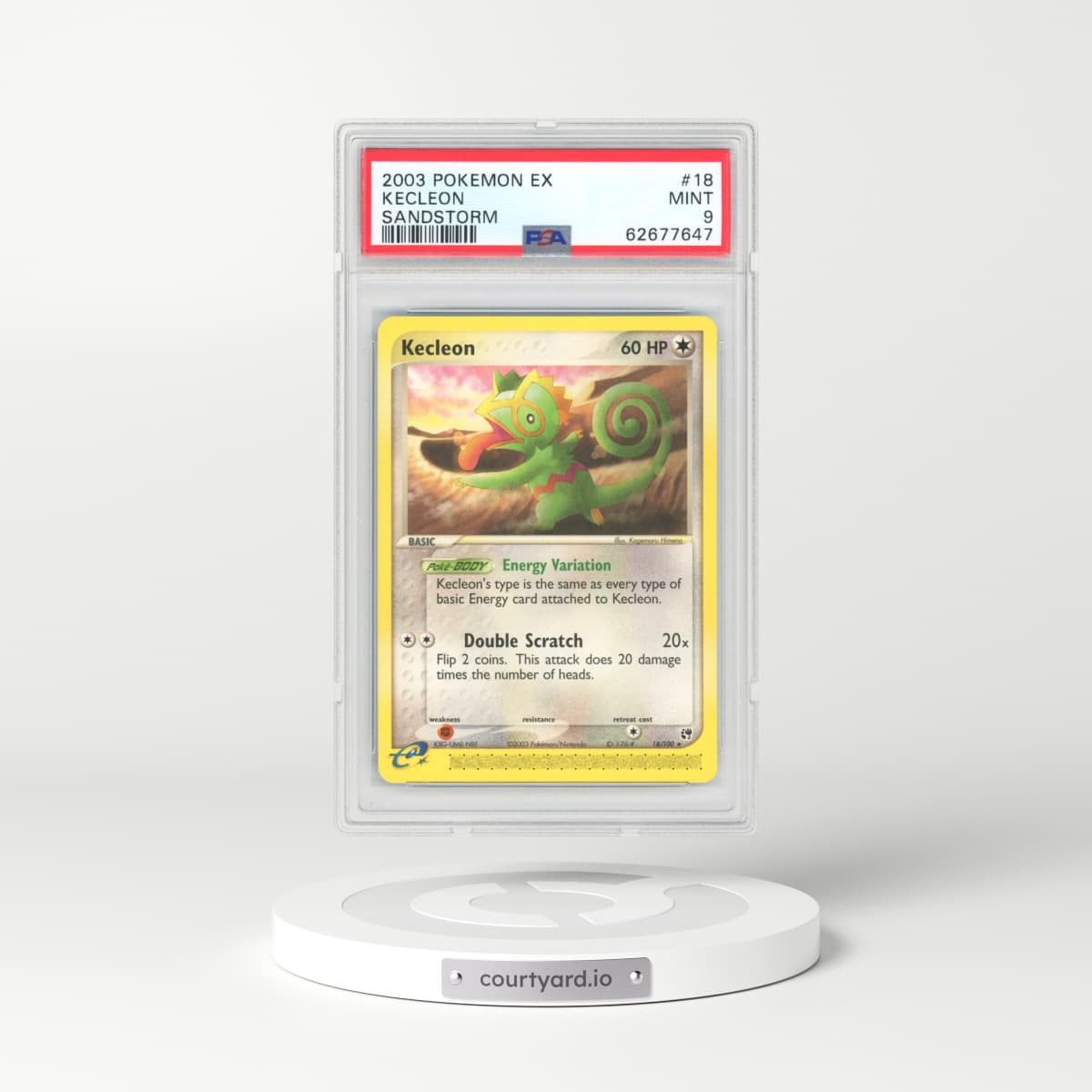 2003 EX Sandstorm #18 Kecleon (PSA 9 MINT)