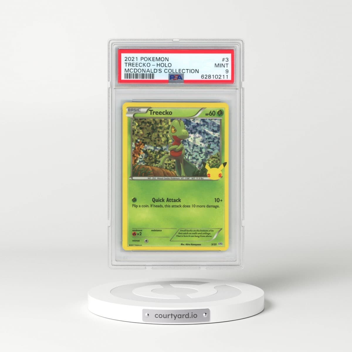 2021 Pokémon Mcdonald's Collection #3 Treecko - Holo (PSA 9 MINT)