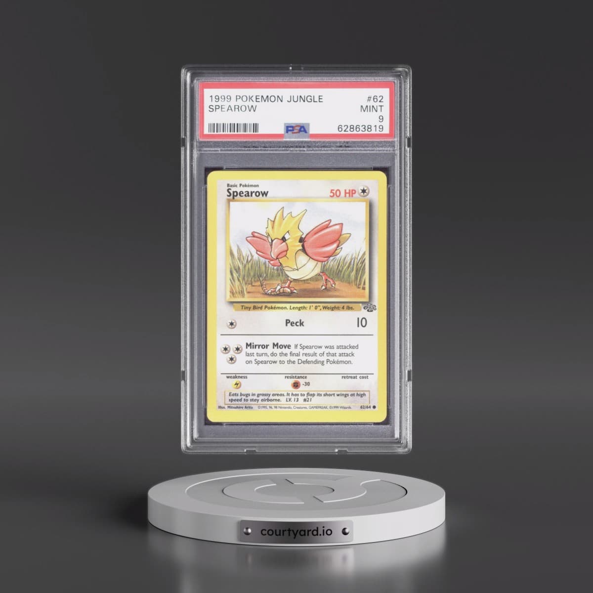 1999 Pokémon Jungle #62 Spearow (PSA 9 MINT)