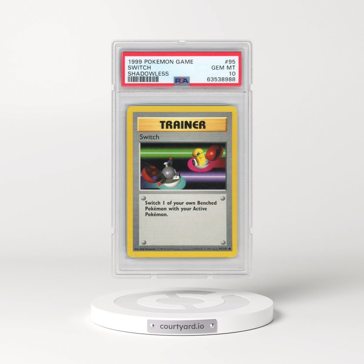 1999 Pokémon Game #95 Switch - Shadowless (PSA 10 GEM MINT)