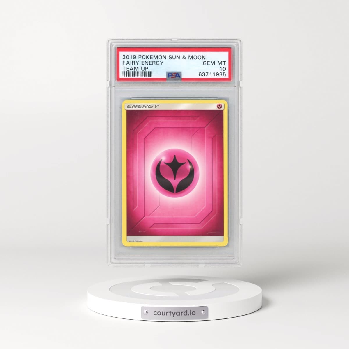 2019 Pokémon Sun & Moon Team Up Fairy Energy (PSA 10 GEM MINT)