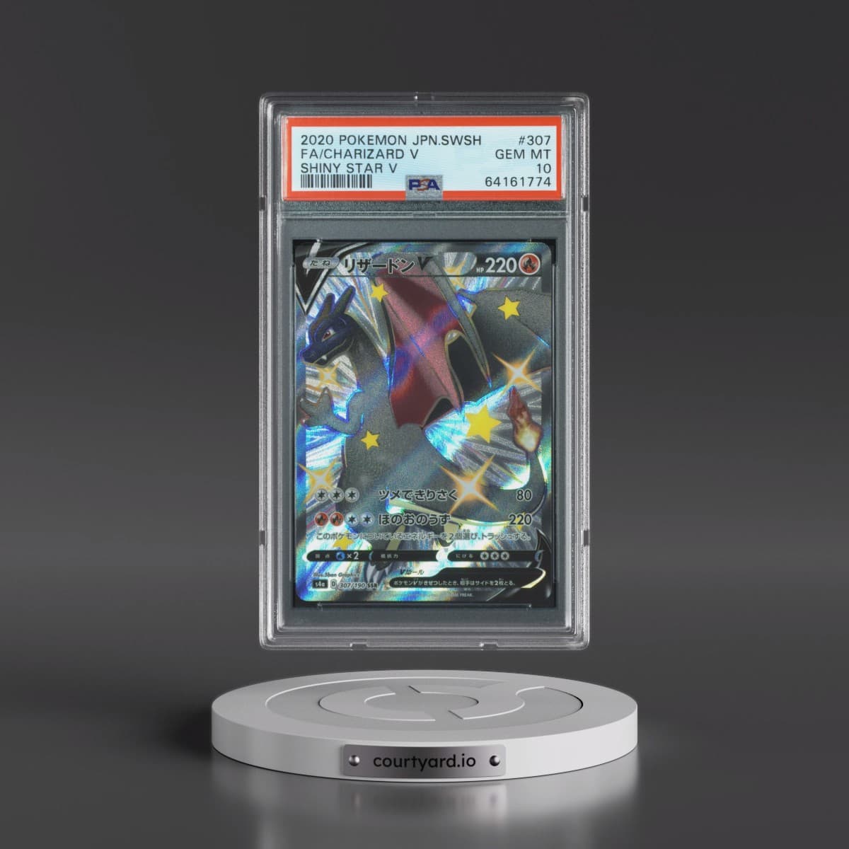 2020 Pokémon Sword & Shield Shiny Star V #307 Charizard V - Holo Full Art (PSA 10 GEM MINT)