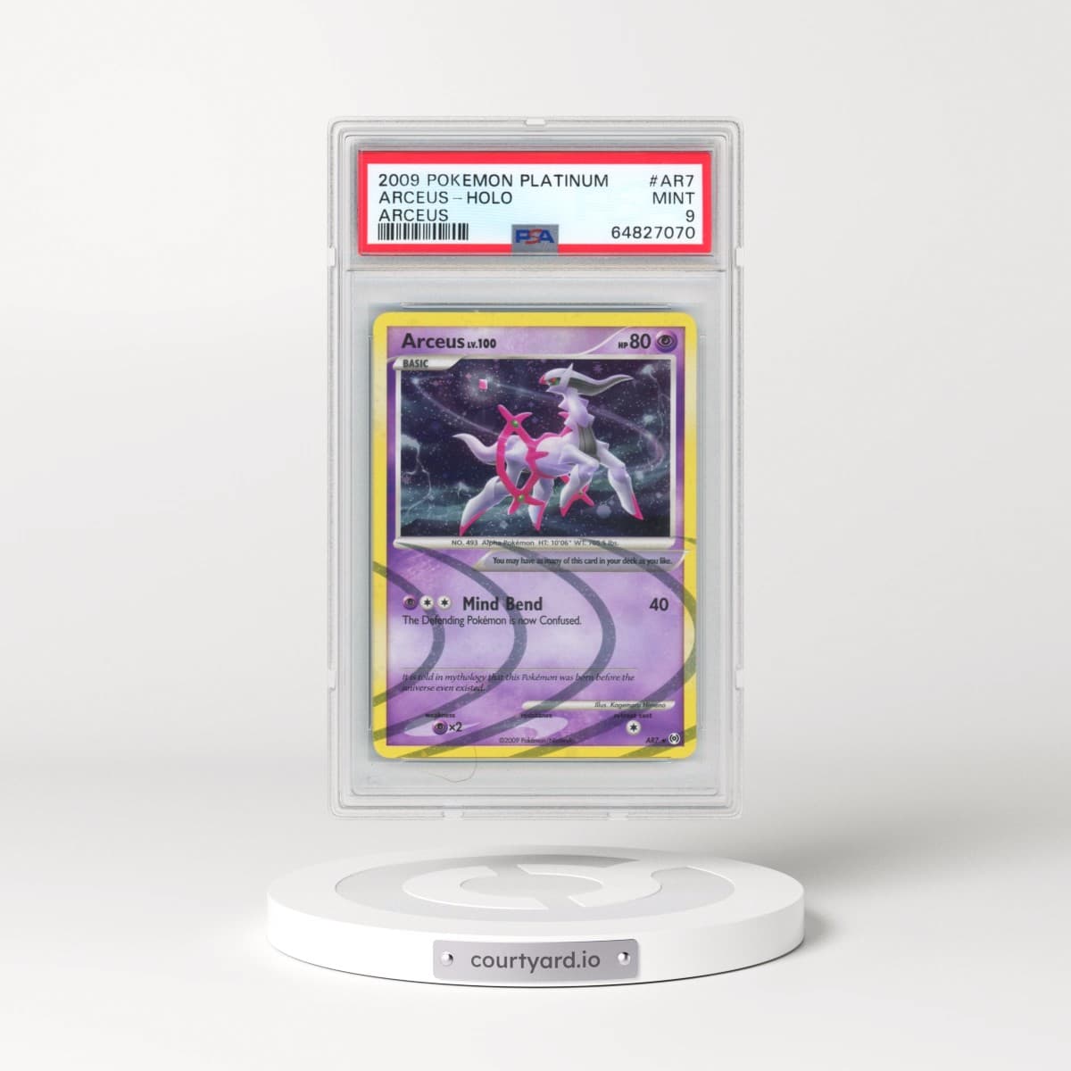 2009 Pokémon Platinum Arceus #AR7 Arceus - Holo (PSA 9 MINT)