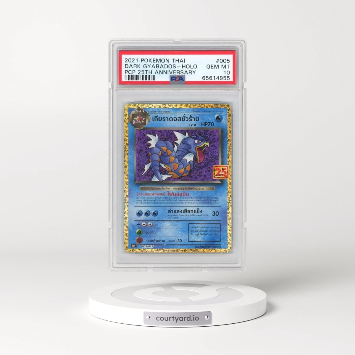 2021 Pokémon Promo Card Pack 25th Anniversary #005 Dark Gyarados - Holo (PSA 10 GEM MINT)