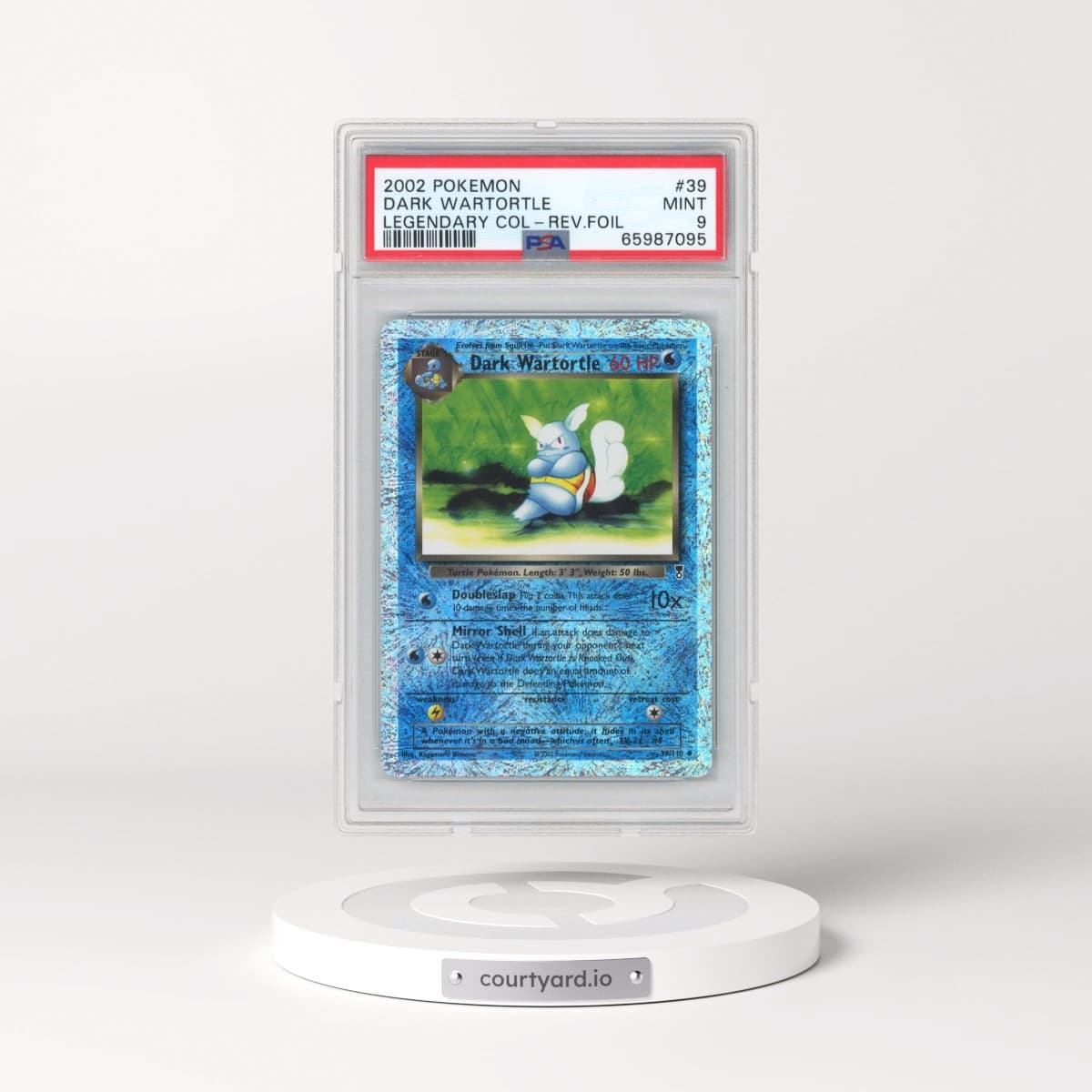 2002 Pokémon Legendary Collection #39 Dark Wartortle - Reverse Foil (PSA 9 MINT)