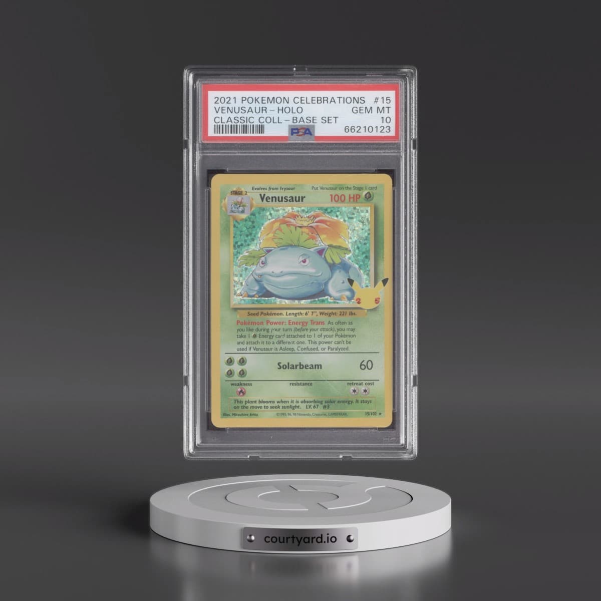 2021 Pokémon Celebrations Classic Collection #15 Venusaur - Holo (PSA 10 GEM MINT)