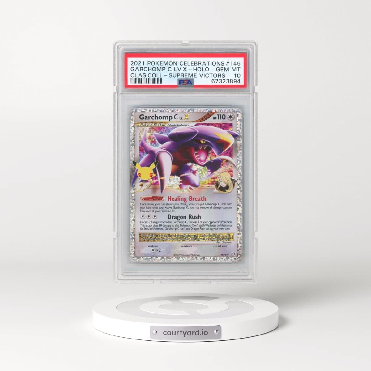 2021 Pokémon Celebrations Classic Collection #145 Garchomp C LV.X - Holo (PSA 10 GEM MINT)