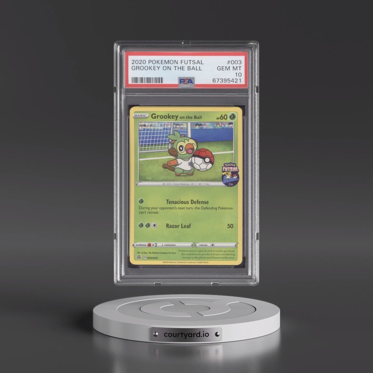 2020 Pokémon Futsal #003 Grookey on the Ball (PSA 10 GEM MINT)