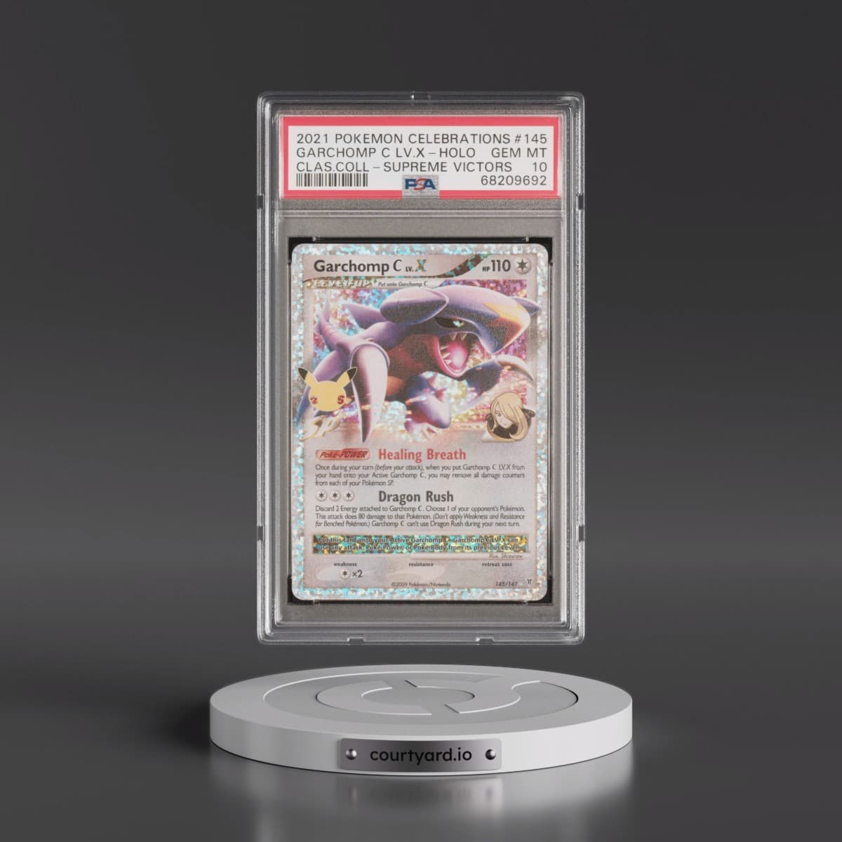 2021 Pokémon Celebrations Classic Collection #145 Garchomp C LV.X - Holo (PSA 10 GEM MINT)