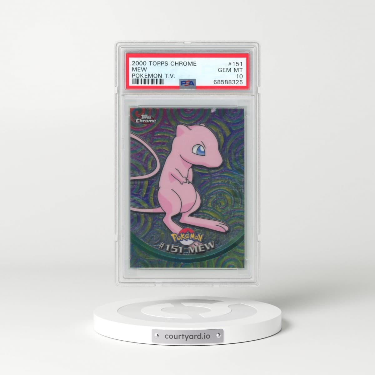 2000 Topps Chrome Pokémon T.V. #151 Mew (PSA 10 GEM MINT)