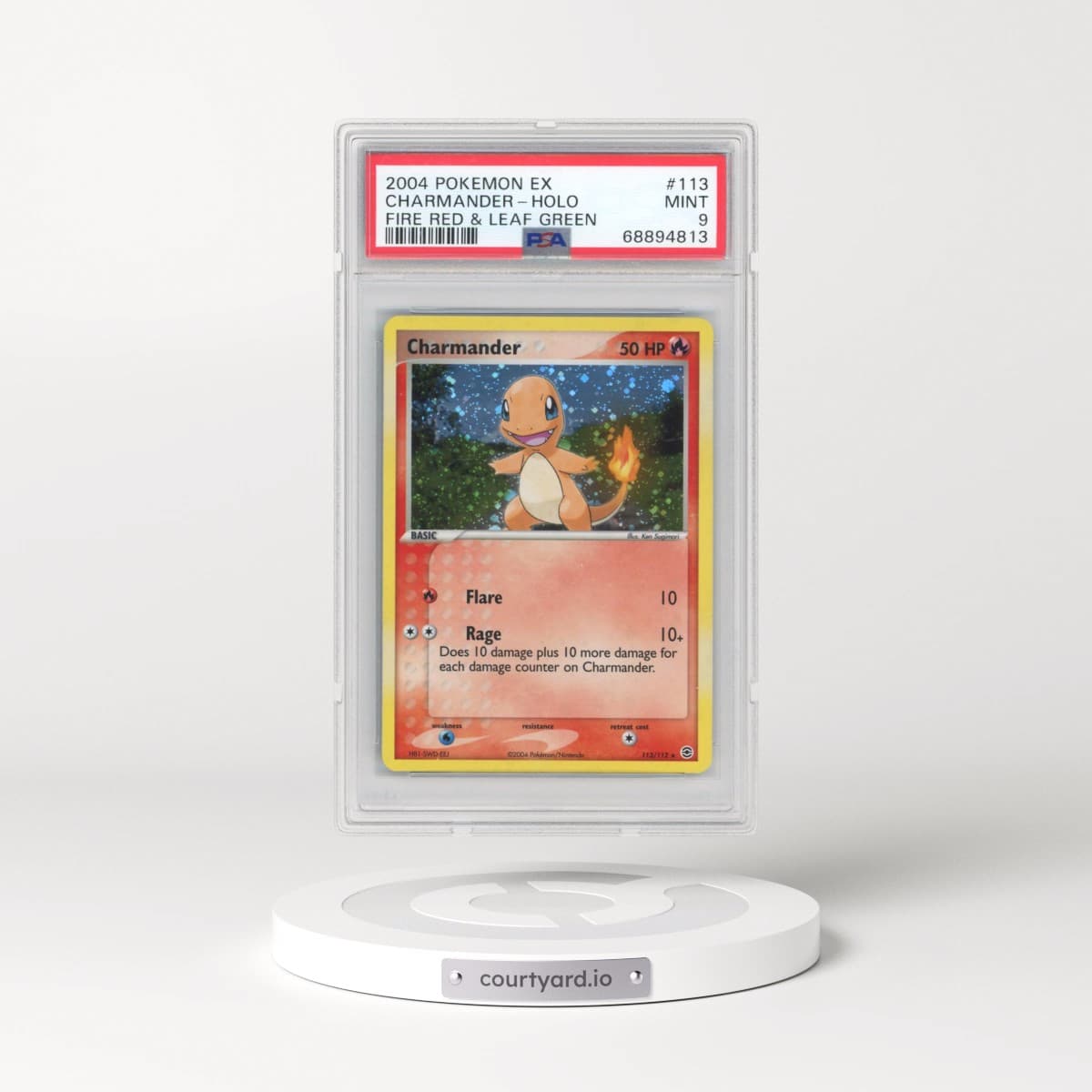 2004 Pokémon EX Fire Red & Leaf Green #113 Charmander - Holo (PSA 9 MINT)