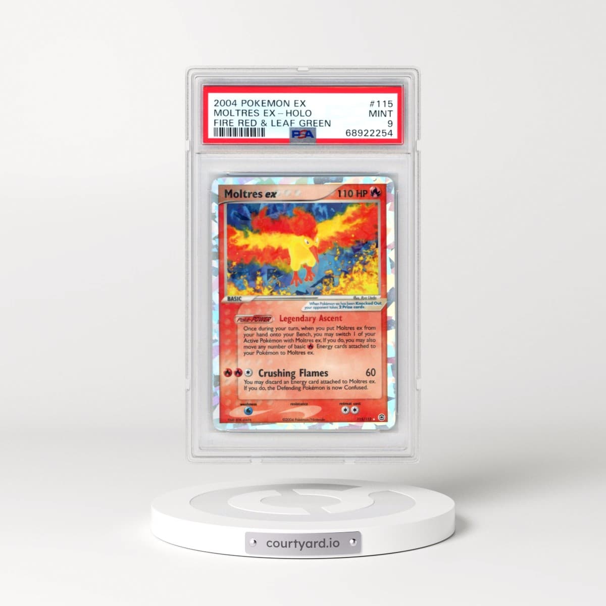 2004 Pokémon EX Fire Red & Leaf Green #115 Moltres EX - Holo Holo (PSA 9 MINT)
