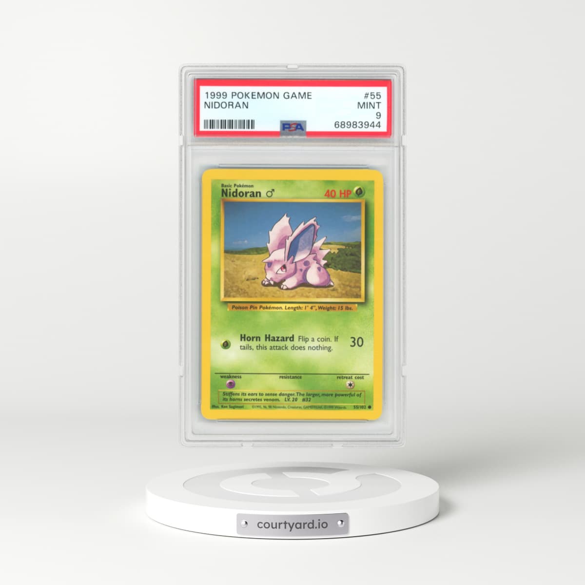 1999 Base Set #55 Nidoran (PSA 9 MINT)
