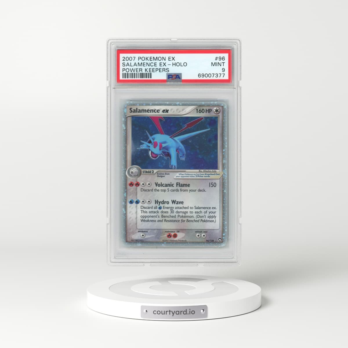 2007 Pokémon EX Power Keepers #96 Salamence EX - Holo Holo (PSA 9 MINT)