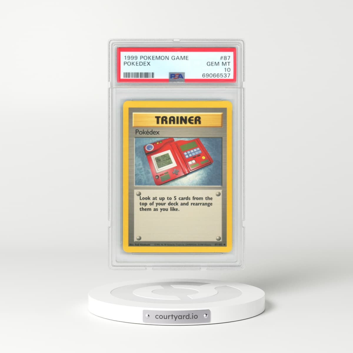 1999 Base Set #87 Pokédex (PSA 10 GEM MINT)