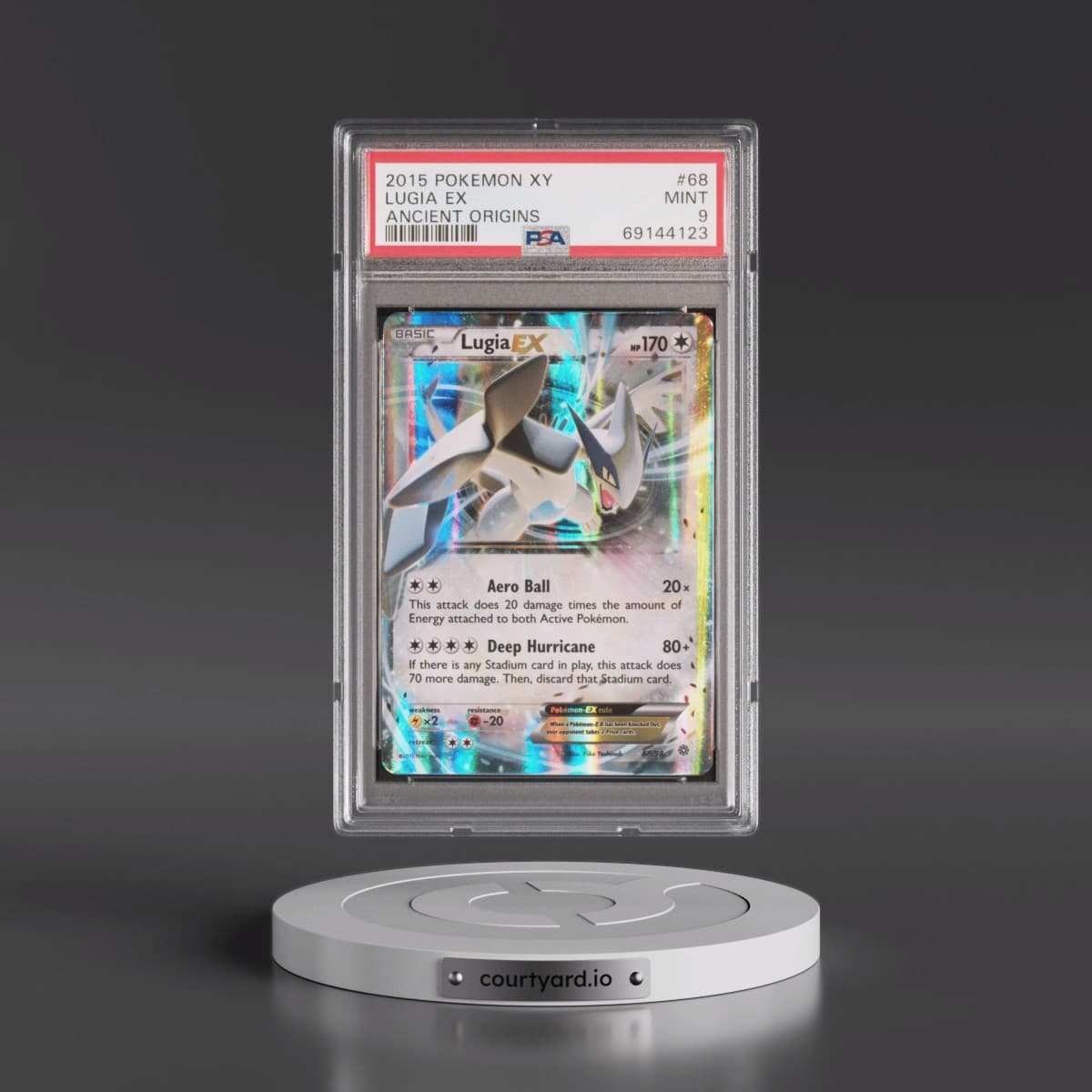 2015 Pokémon XY Ancient Origins #68 Lugia EX - Holo (PSA 9 MINT)