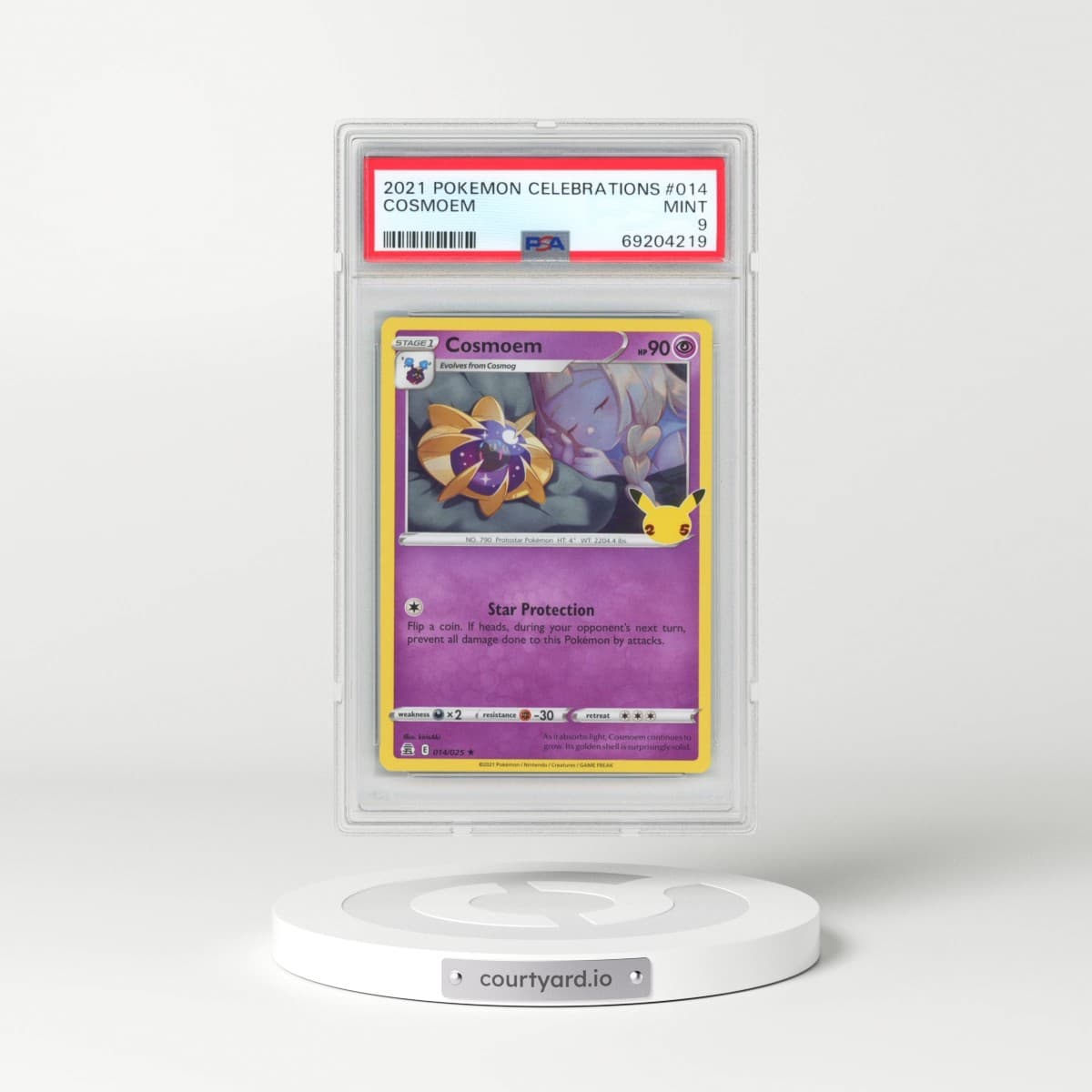 2021 Pokémon Celebrations #014 Cosmoem (PSA 9 MINT)