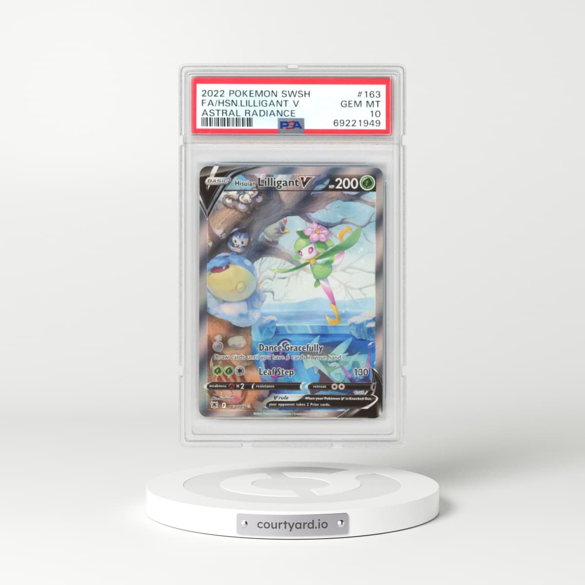 2022 Astral Radiance #163 Hisuian Lilligant V - Holo (PSA 10 GEM MINT)