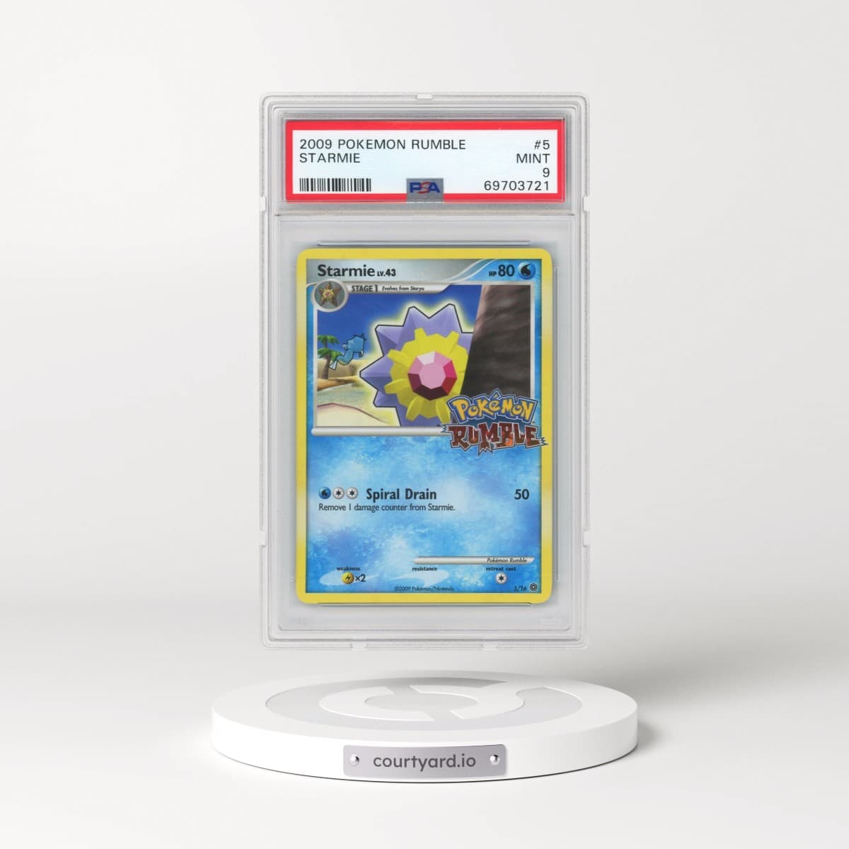 2009 Pokémon Rumble #5 Starmie (PSA 9 MINT)