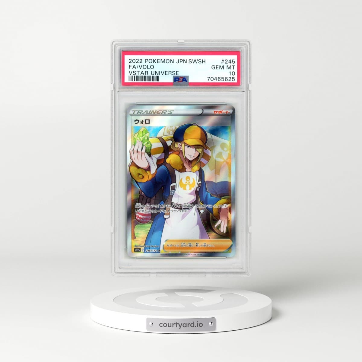 2022 Pokémon Sword & Shield Vstar Universe #245 Volo - Full Art (PSA 10 GEM MINT)