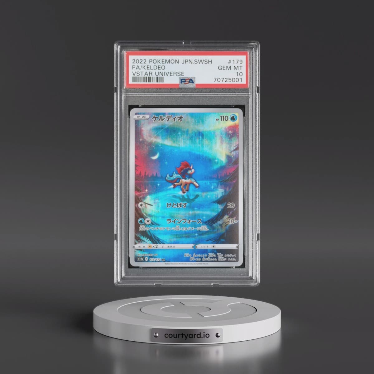 2022 Pokémon Sword & Shield Vstar Universe #179 Keldeo - Full Art (PSA 10 GEM MINT)