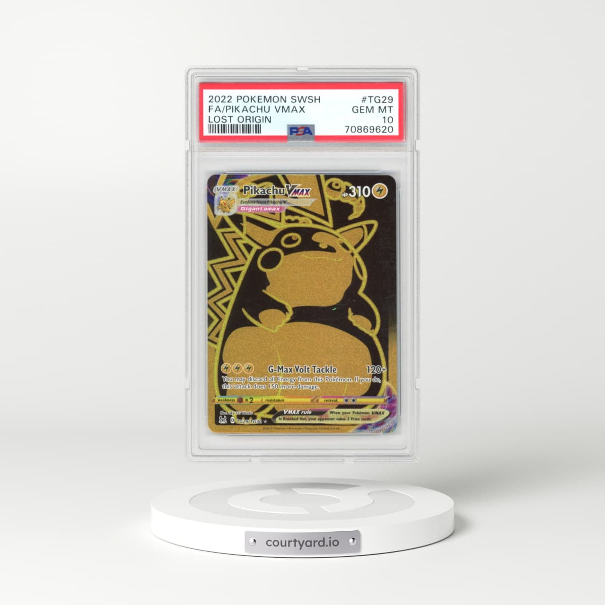 2022 Lost Origin #TG29 Pikachu VMAX - Holo (PSA 10 GEM MINT)