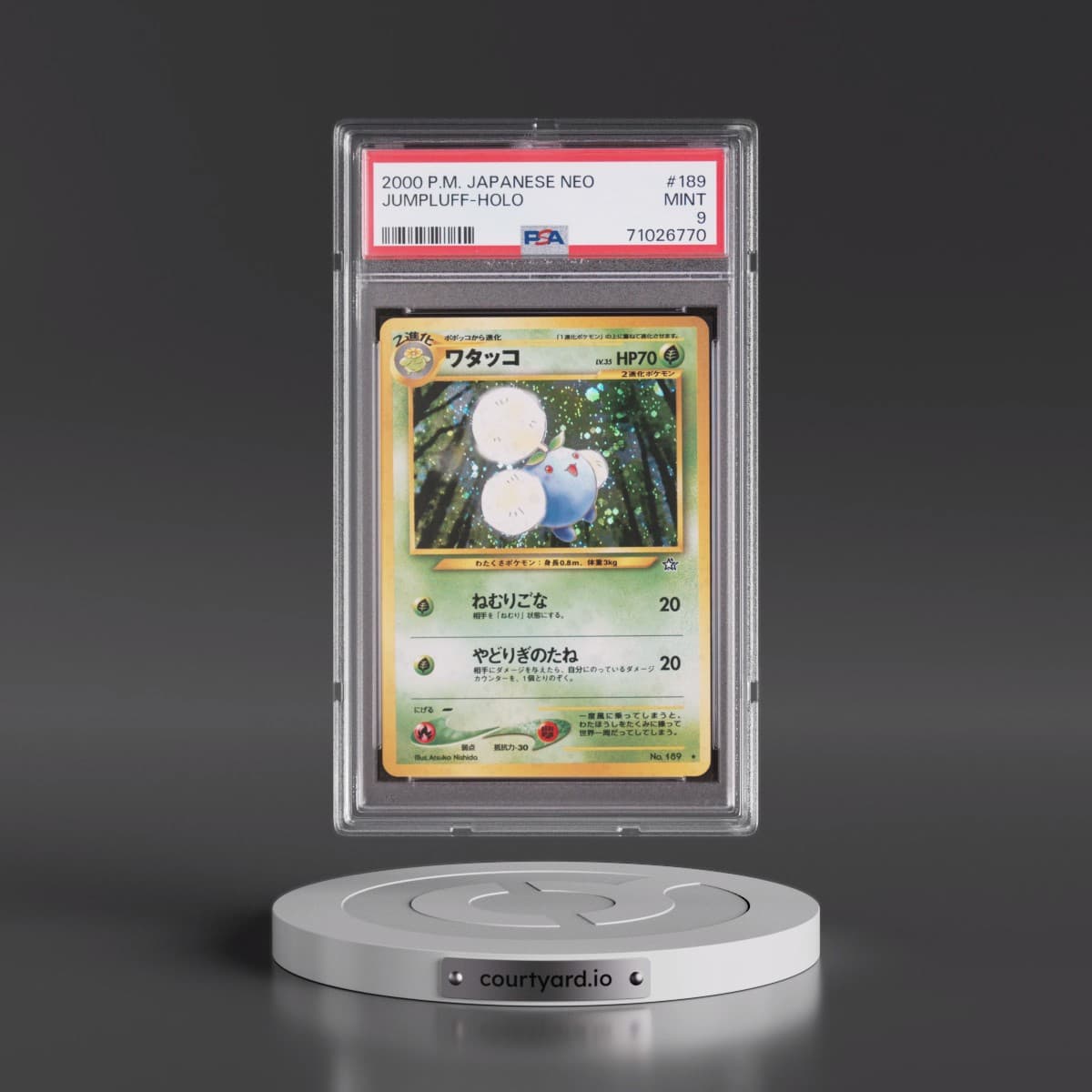 2000 Pokémon Neo #189 Jumpluff - Holo (PSA 9 MINT)