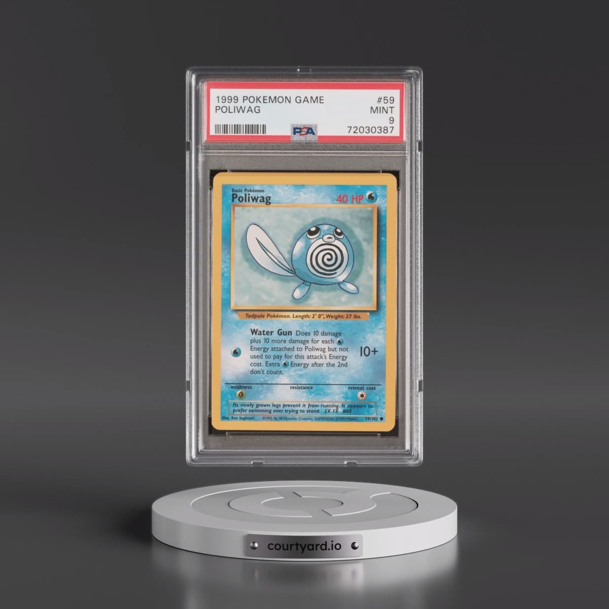 1999 Pokémon Game #59 Poliwag (PSA 9 MINT)