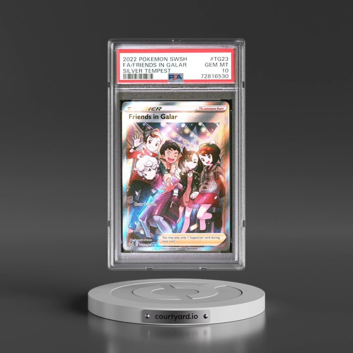 2022 Pokémon Sword & Shield Silver Tempest #TG23 Friends in Galar - Full Art (PSA 10 GEM MINT)