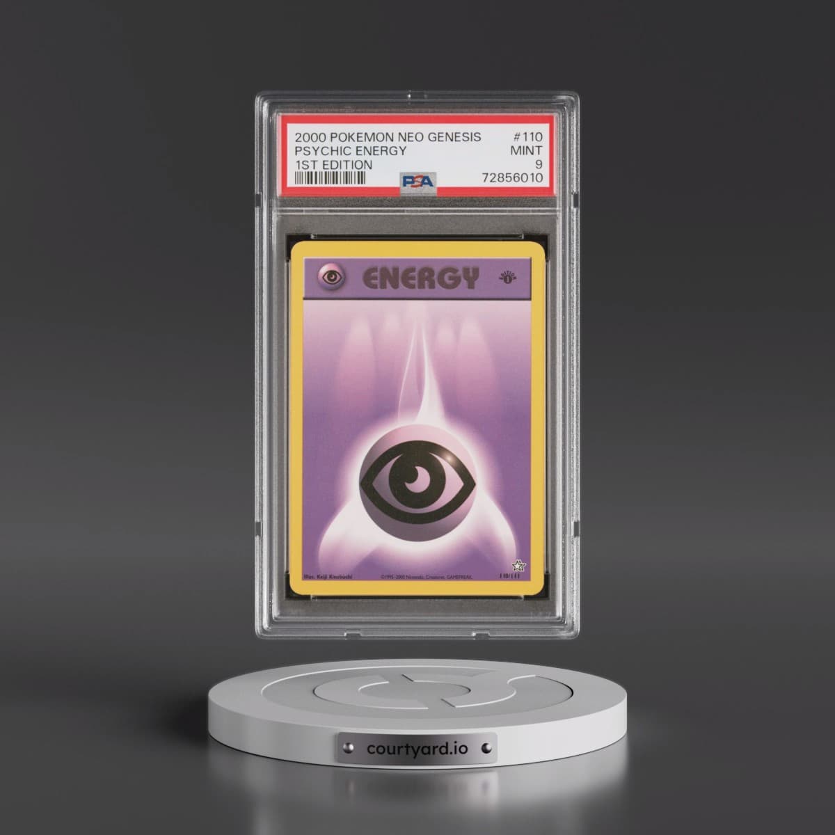 2000 Pokémon Neo Genesis #110 Psychic Energy - 1st Edition (PSA 9 MINT)