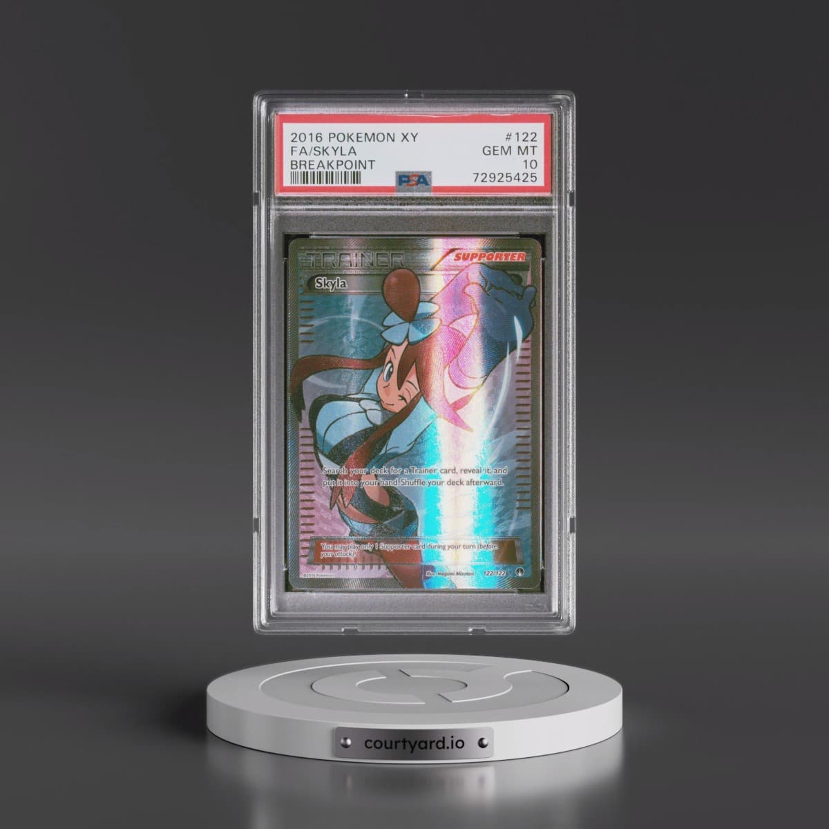 2016 Pokémon XY Breakpoint #122 Skyla - Full Art (PSA 10 GEM MINT)