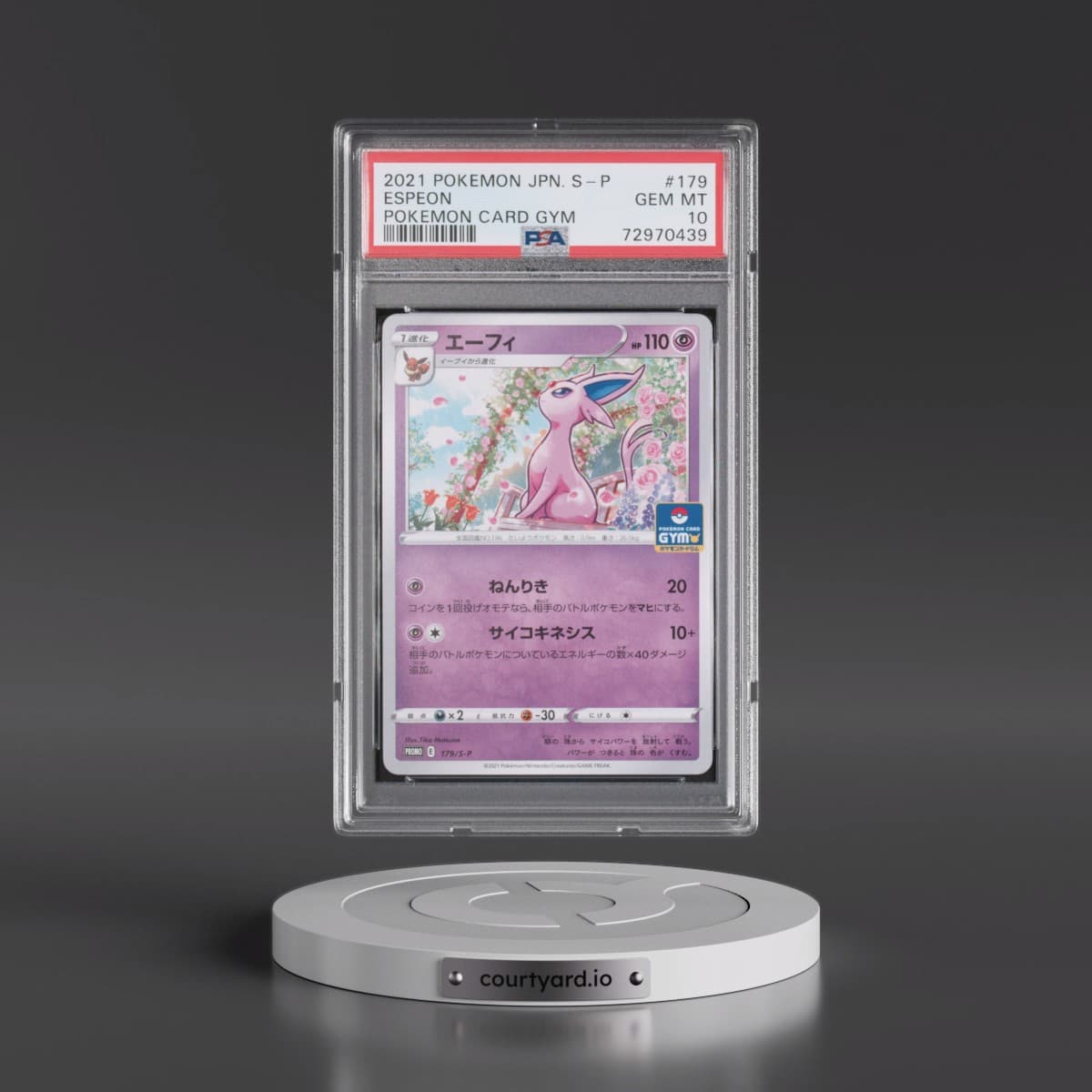 2021 Pokémon S Promo #179 Espeon - Pokemon Card Gym (PSA 10 GEM MINT)