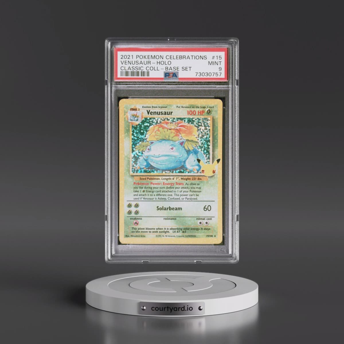 2021 Pokémon Celebrations Classic Collection #15 Venusaur - Holo (PSA 9 MINT)
