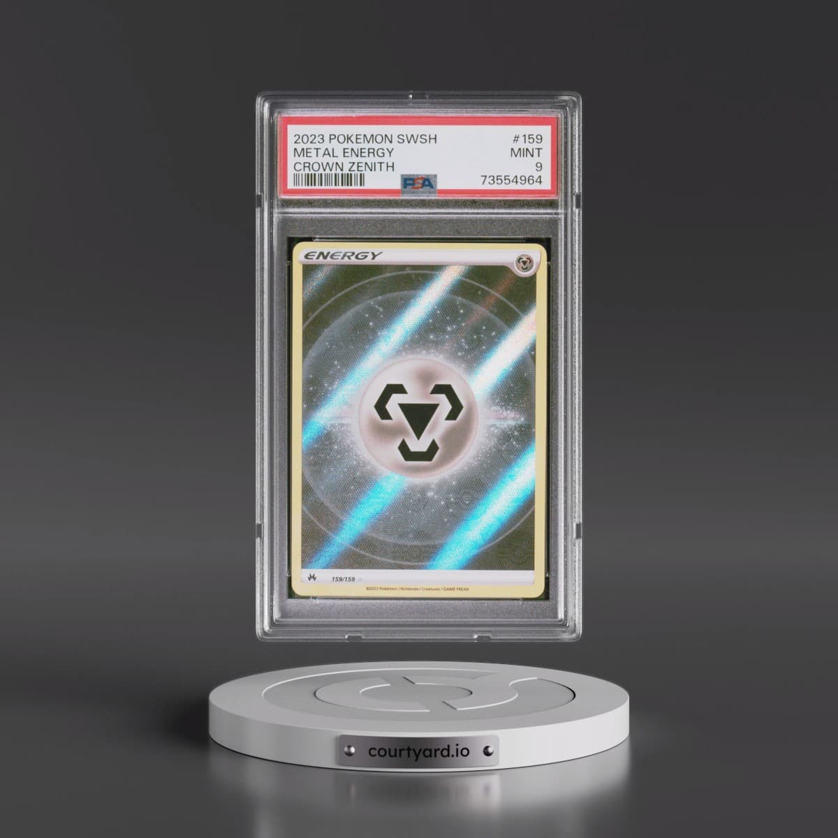 2023 Pokémon Sword and Shield Crown Zenith #159 Metal Energy (PSA 9 MINT)