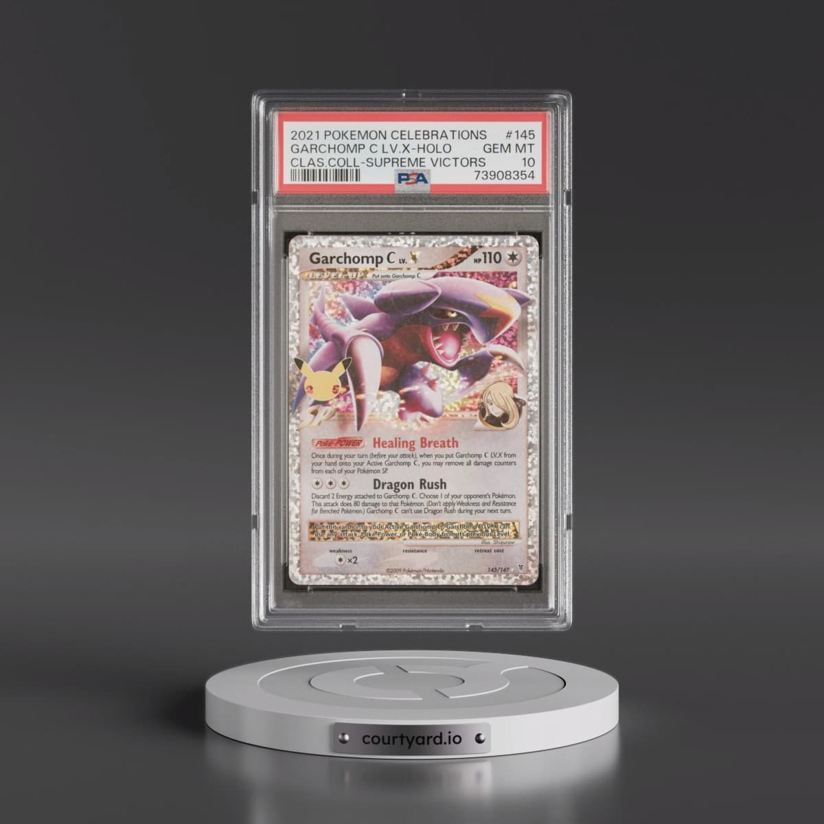 2021 Pokémon Celebrations Classic Collection #145 Garchomp C LV.X - Holo (PSA 10 GEM MINT)