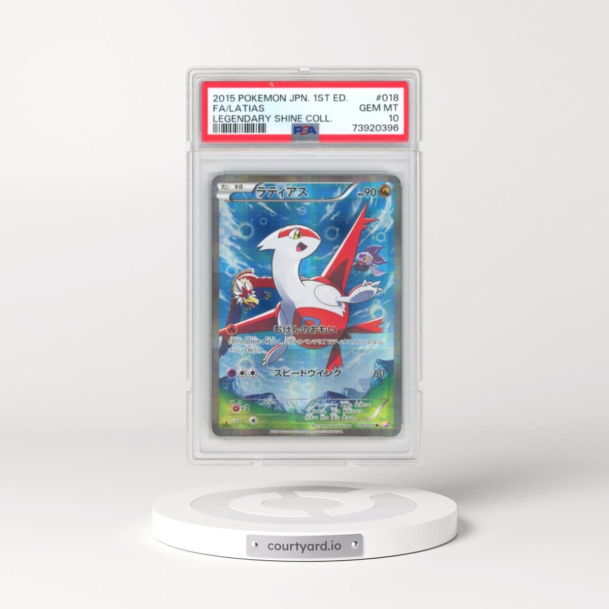 2015 Pokémon Legendary Shine Collection #018 Latias - 1st Edition Full Art (PSA 10 GEM MINT)