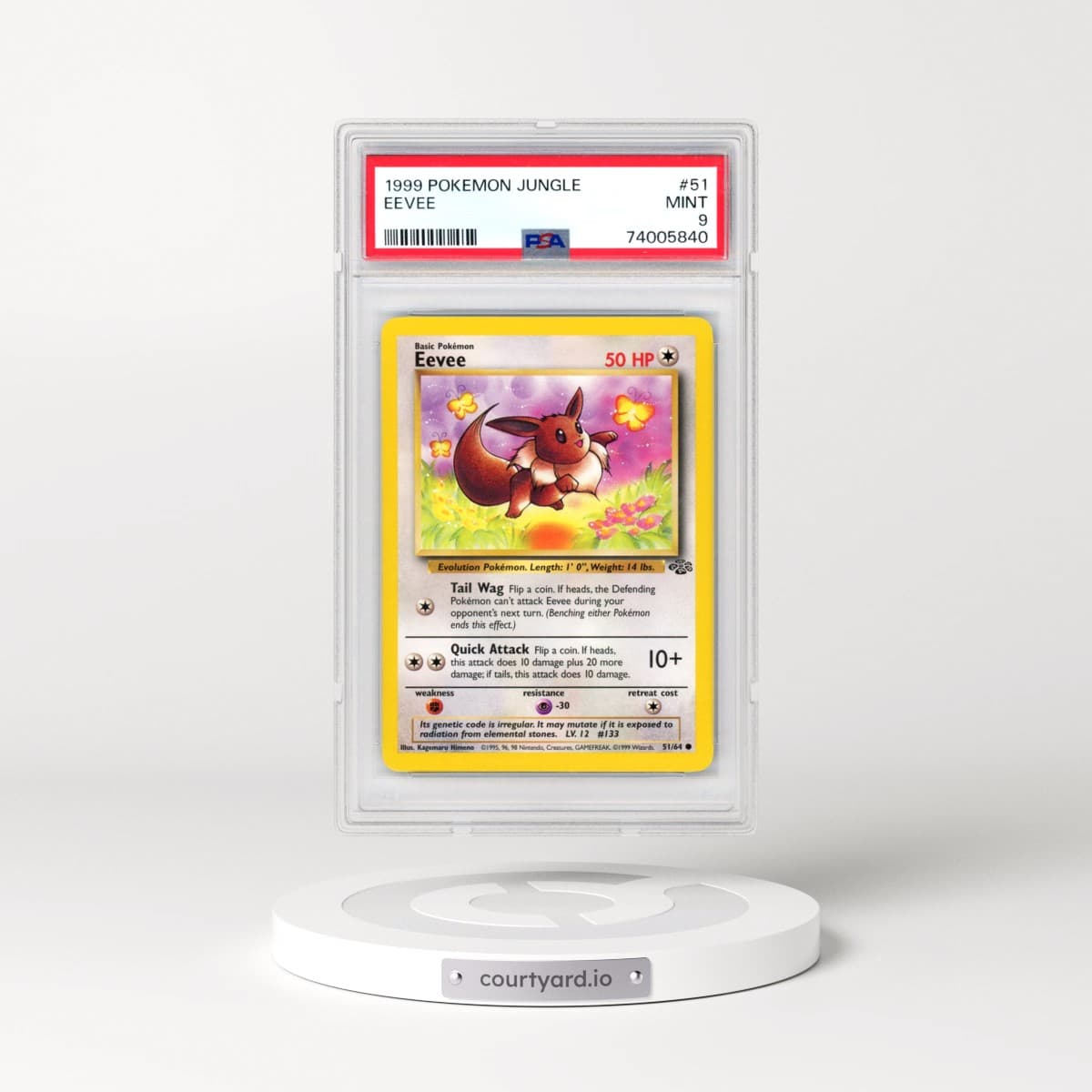 1999 Pokémon Jungle #51 Eevee (PSA 9 MINT)