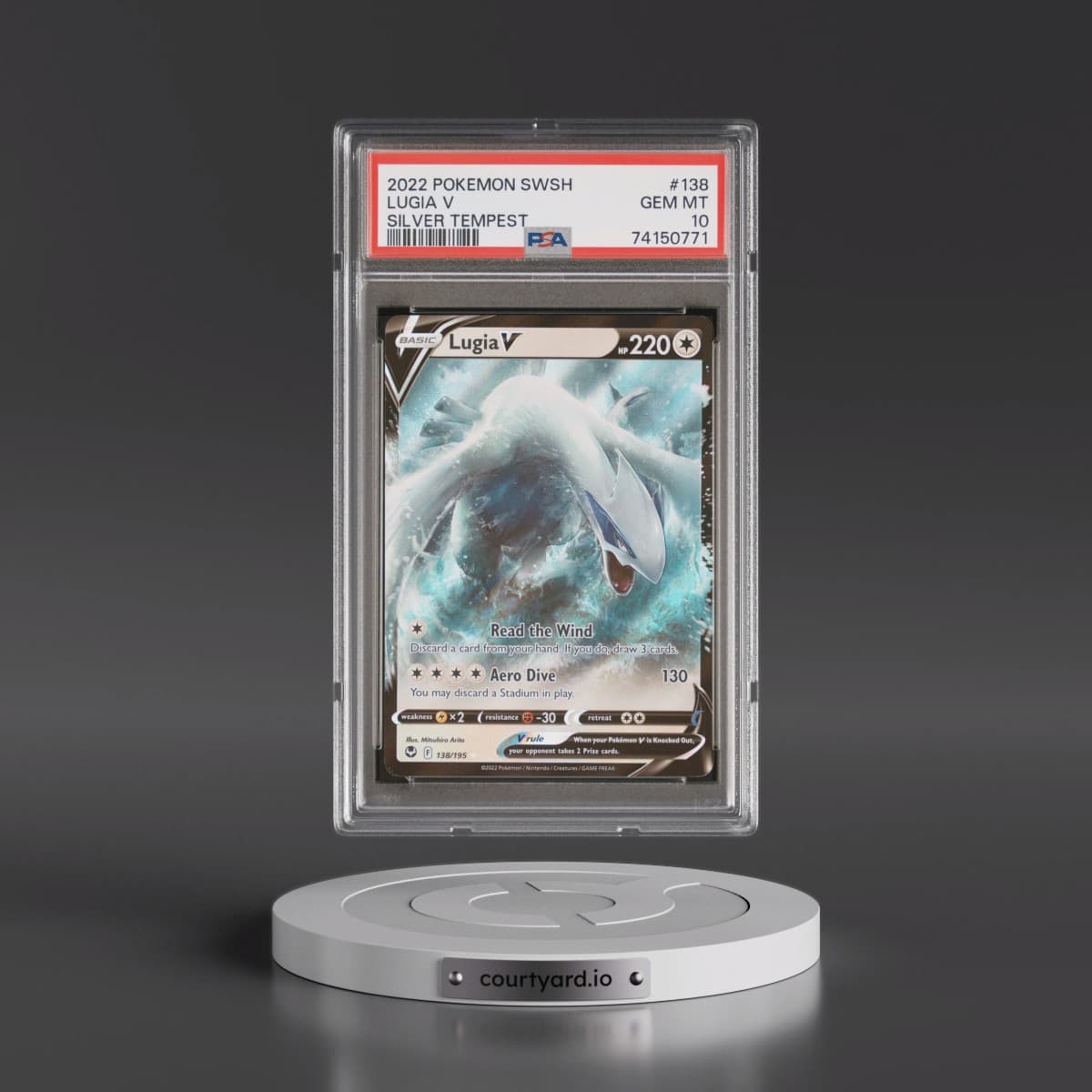 2022 Pokémon Sword & Shield Silver Tempest #138 Lugia V - Holo (PSA 10 GEM MINT)