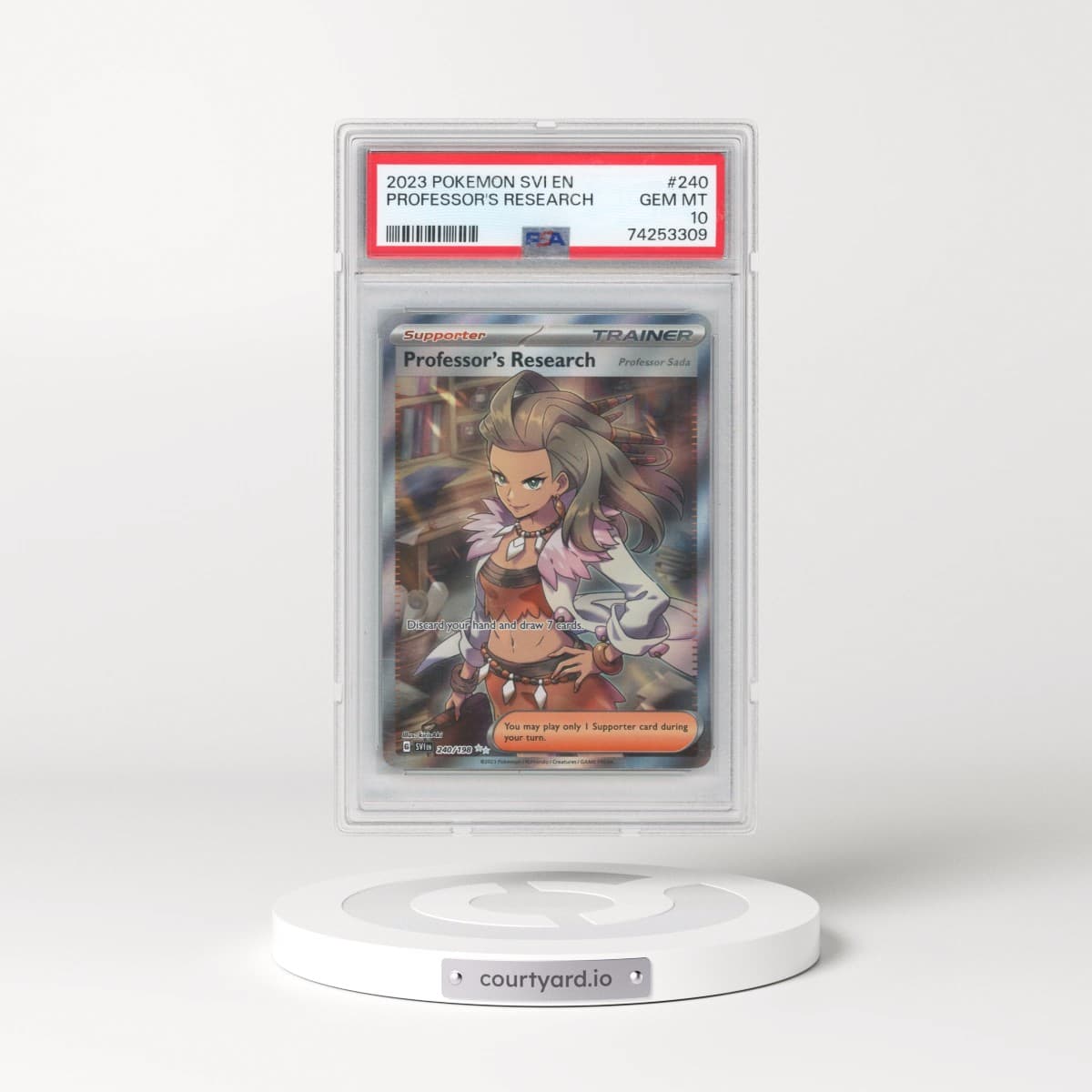 2023 Pokémon Svi EN-Scarlet & Violet #240 Professor's Research - Ultra Rare (PSA 10 GEM MINT)
