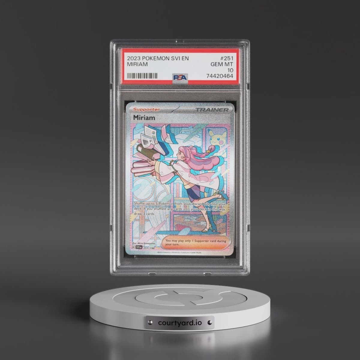 2023 Pokémon Svi EN-Scarlet & Violet #251 Miriam - Special Illustration Rare (PSA 10 GEM MINT)