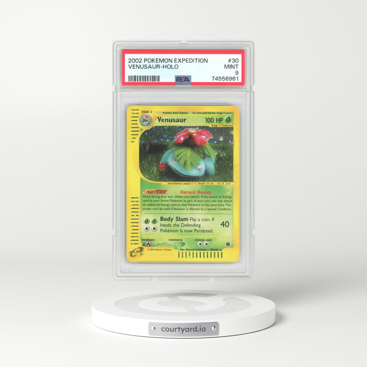 2002 Expedition #30 Venusaur - Holo (PSA 9 MINT)