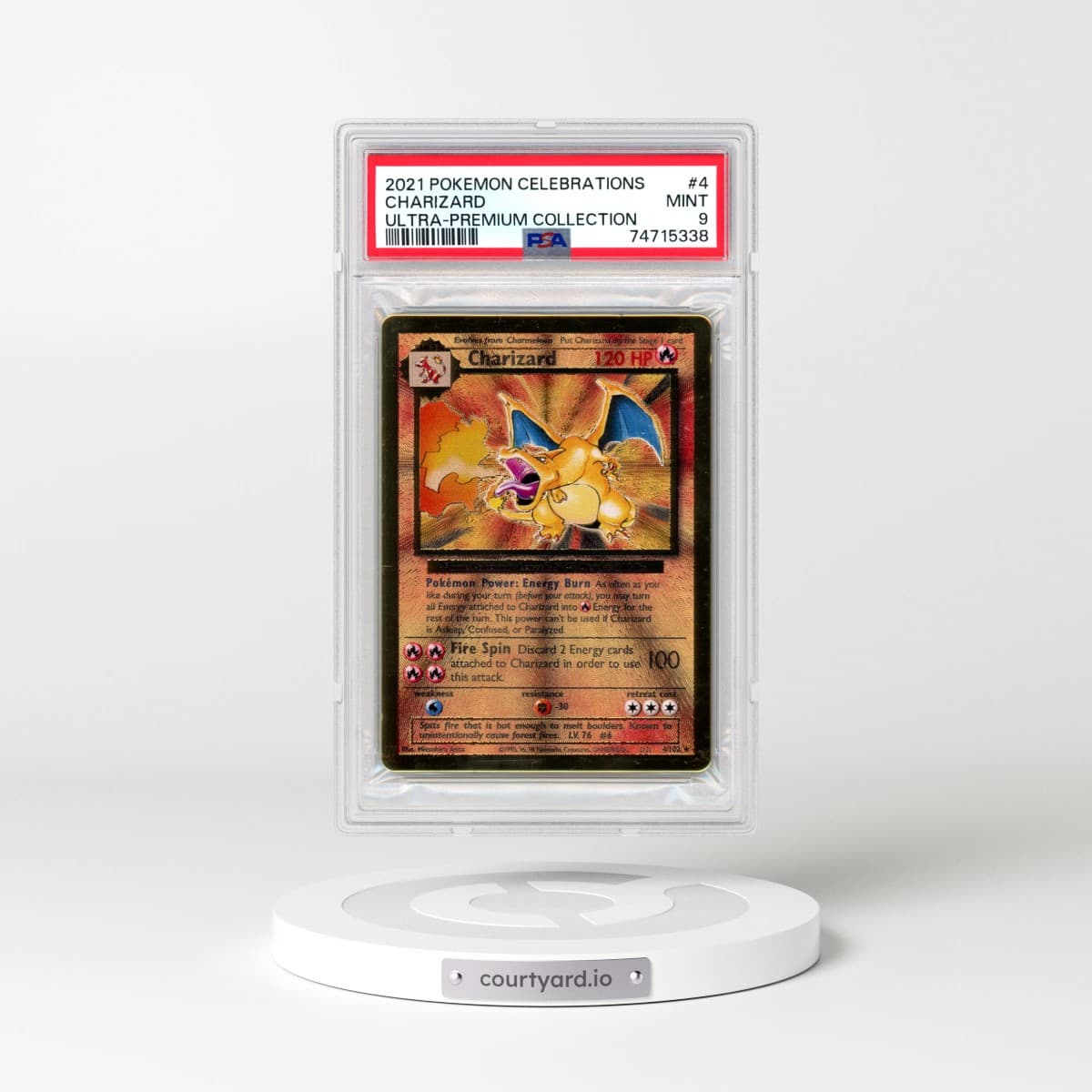 2021 Pokémon Celebrations Ultra-Premium Collection #4 Charizard (PSA 9 MINT)