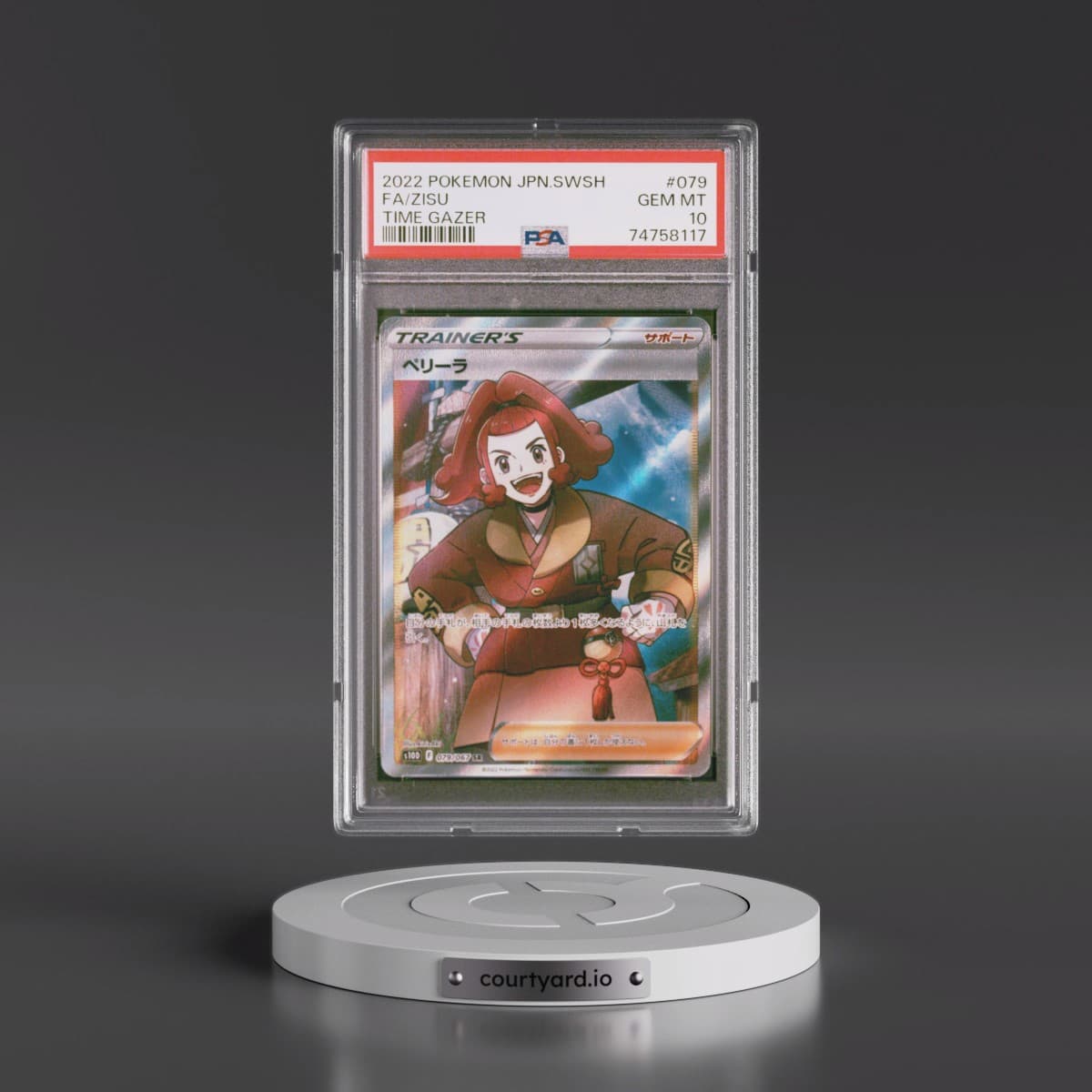 2022 Pokémon Sword & Shield Time Gazer #079 Zisu - Full Art (PSA 10 GEM MINT)