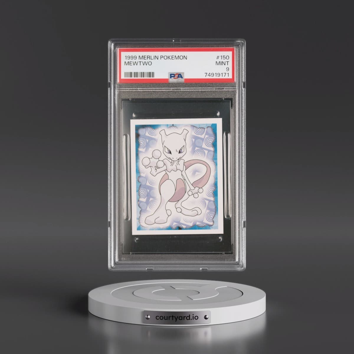 1999 Merlin Pokémon #150 Mewtwo (PSA 9 MINT)