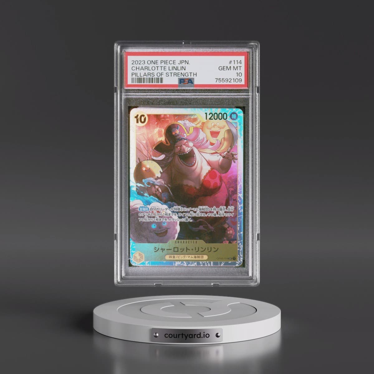 2023 One Piece Japanese Pillars of Strength #114 Charlotte Linlin (PSA 10 GEM MINT)
