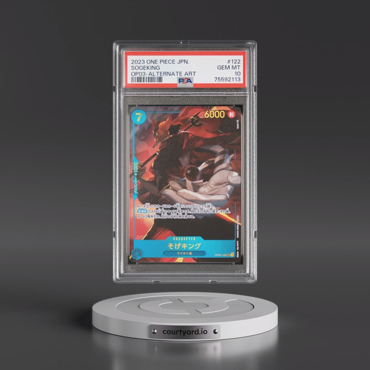 2023 One Piece Japanese OP03-Pillars of Strength #122 Sogeking - Alternate Art (PSA 10 GEM MINT)