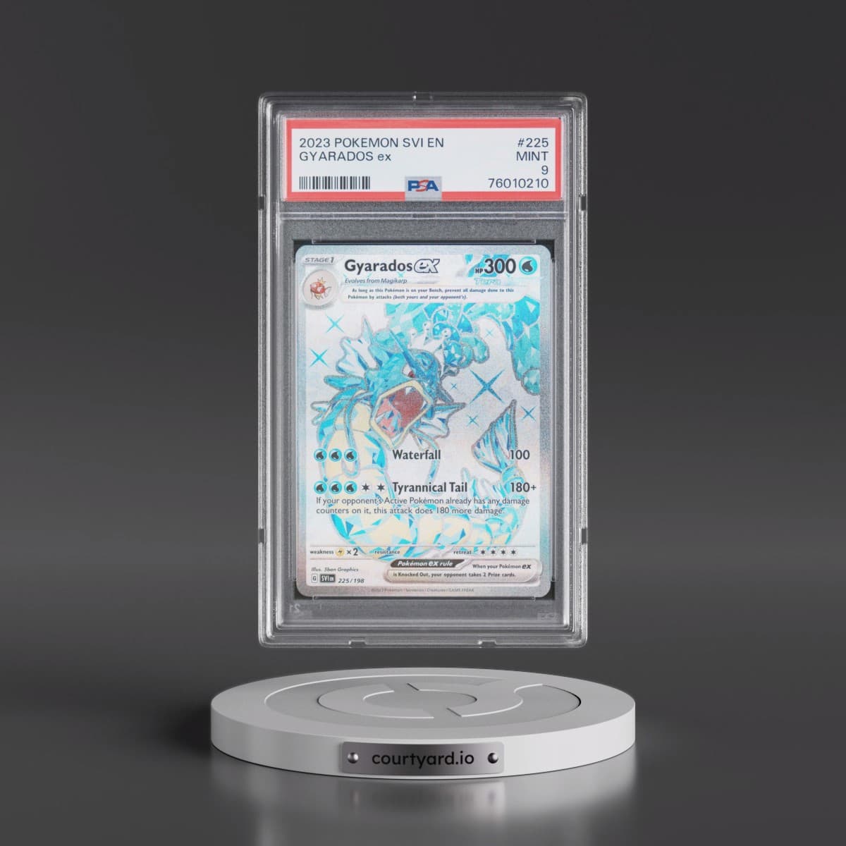 2023 Pokémon Svi EN-Scarlet & Violet #225 Gyarados EX - Holo Ultra Rare (PSA 9 MINT)