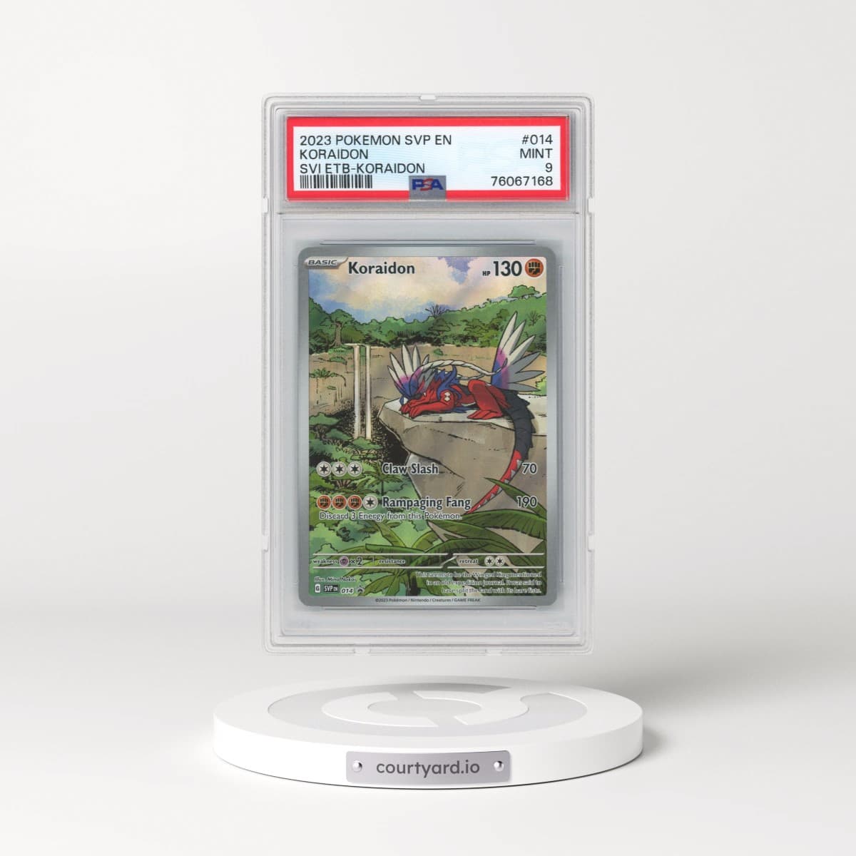 2023 Pokémon Svp EN-SV Black Star Promo #014 Koraidon - Scarlet & Violet Elite Trainer Box-Koraidon (PSA 9 MINT)