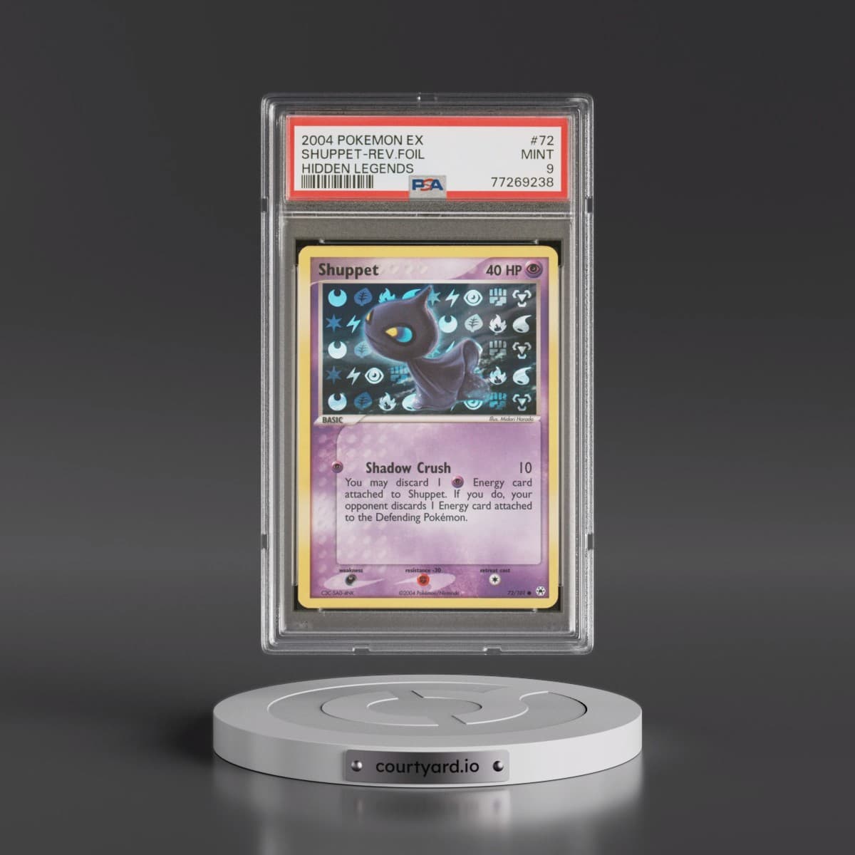 2004 Pokémon EX Hidden Legends #72 Shuppet - Reverse Foil (PSA 9 MINT)